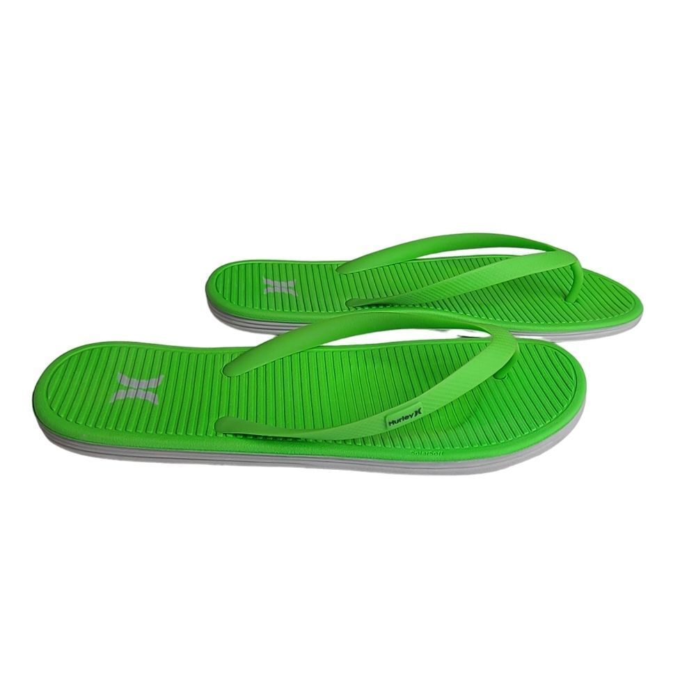 Hurley Mens Solar Soft Flip Flop Sandals Size 13 Green